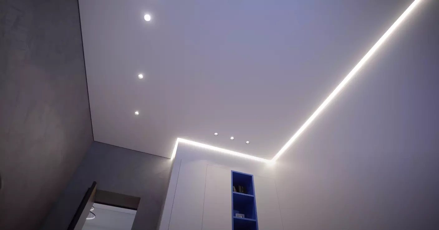 Тканевый натяжной потолок